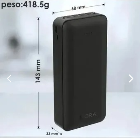 Power Bank Bateria 20000 1hora Gar159